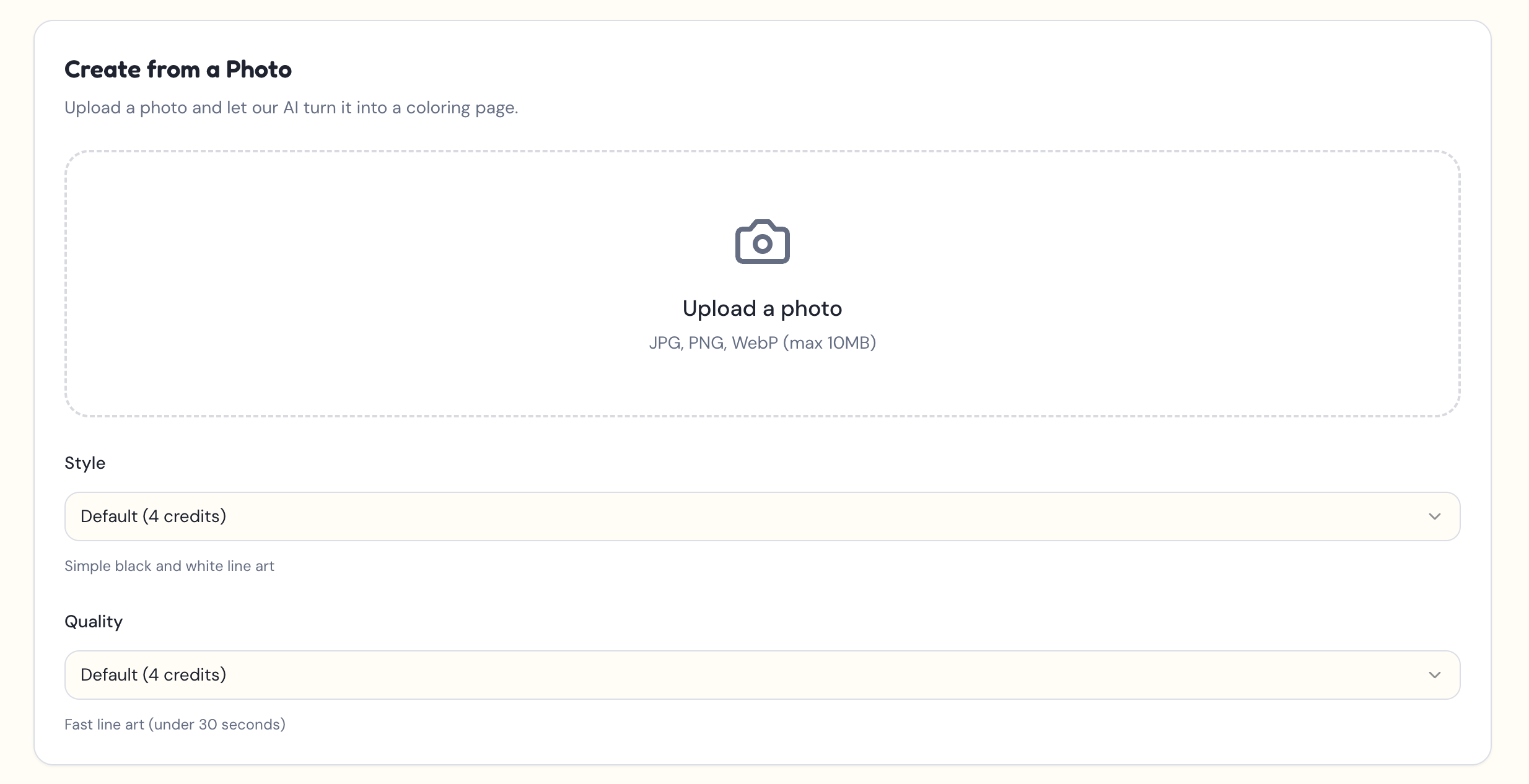 AI Coloring Pages Generator - Screenshot 5 showing product features and functionality