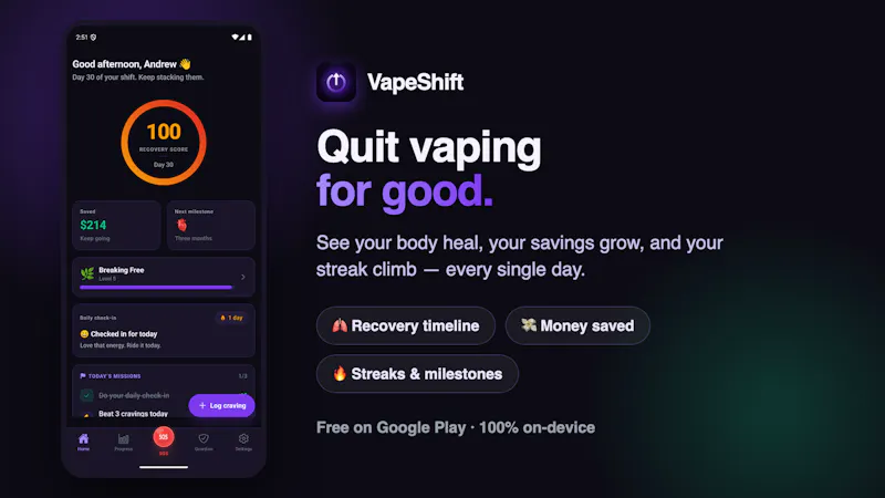 VapeShift screenshot 1