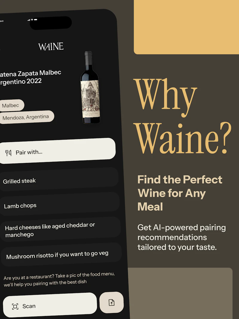Find wine recommendations screenshot 1