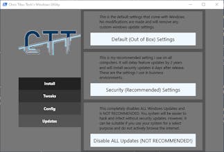 Chris Titus Tech's Windows Utility Tool gallery image