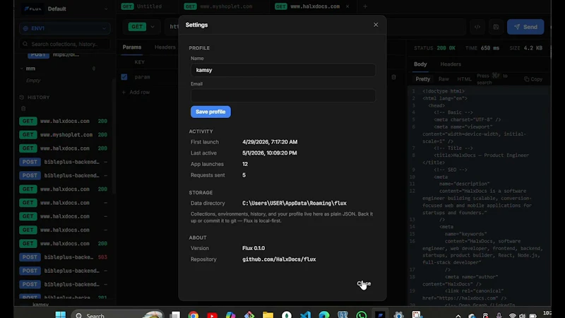 Flux — Local screenshot 1 (video preview)