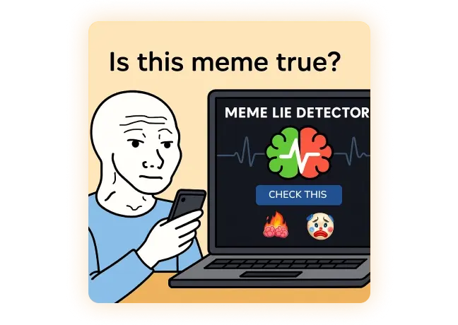 Memeliedetector - Meme Lie Detector - ทดสอบความจริงคำโกหกและการตอบสนองของคุณ media 4