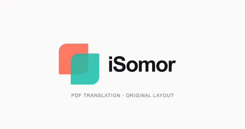 iSomor – Side-by-Side PDF Translation screenshot 1