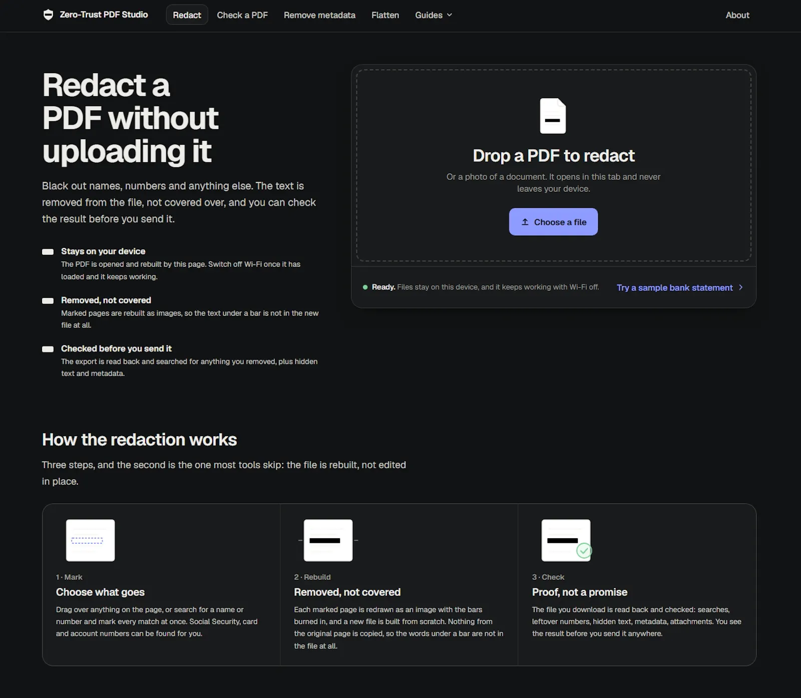 Zero-Trust PDF Studio screenshot 2