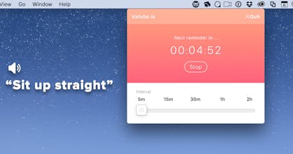 Vatobe - Posture App for Mac gallery image