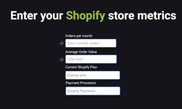 Shopify Plus Calculator gallery image