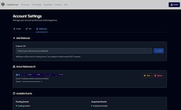 LeadsOnTrees - VC Funding Webhooks gallery image
