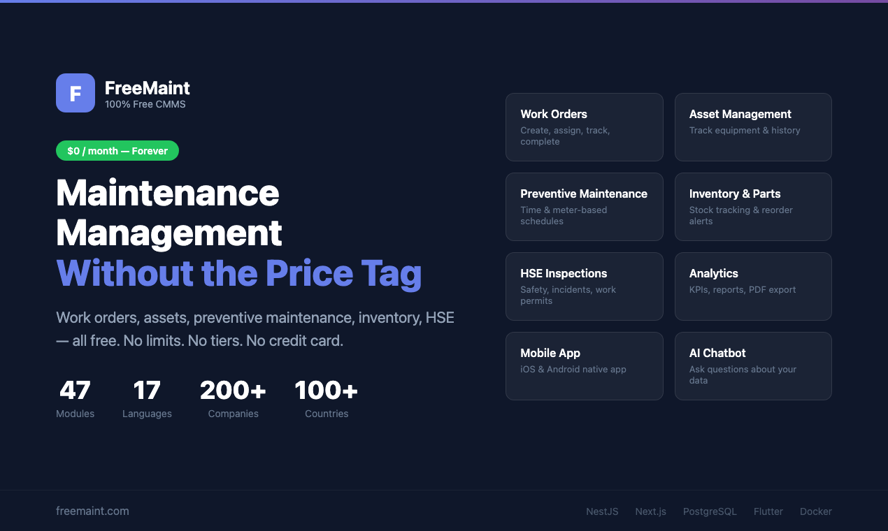 FreeMaint gallery image