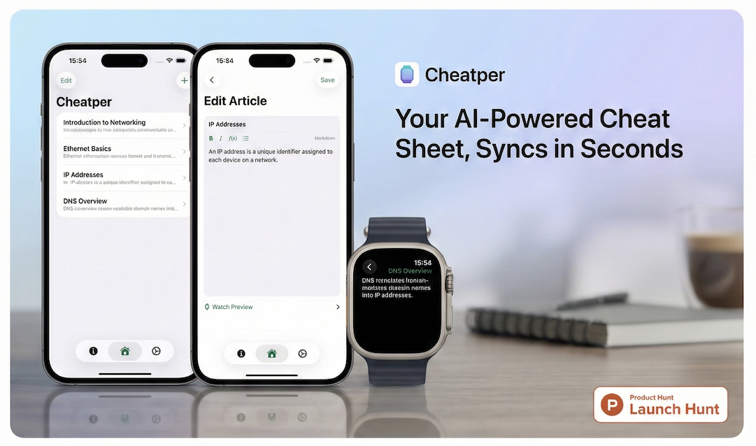Cheatper - Main product screenshot demonstrating key features and user interface