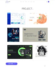 IT agency portfolio web template Next.js gallery image