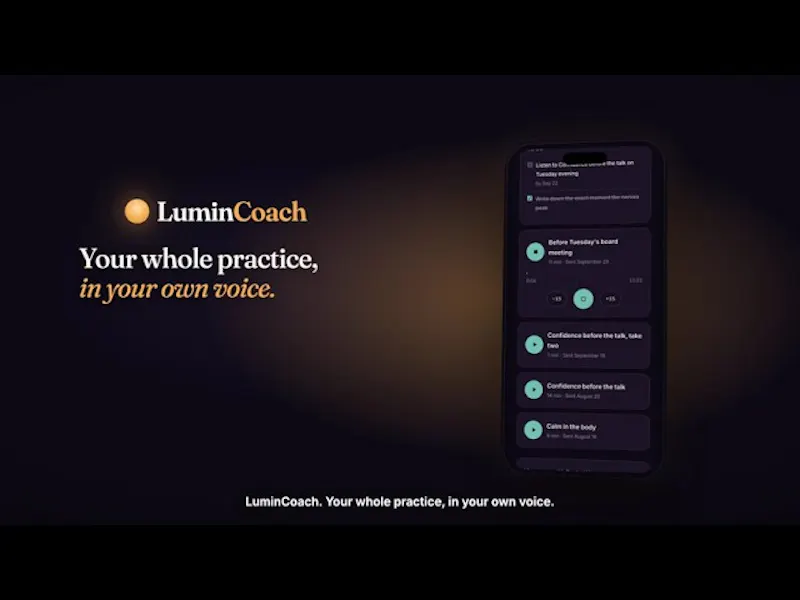 LuminCoach screenshot 1 (video preview)