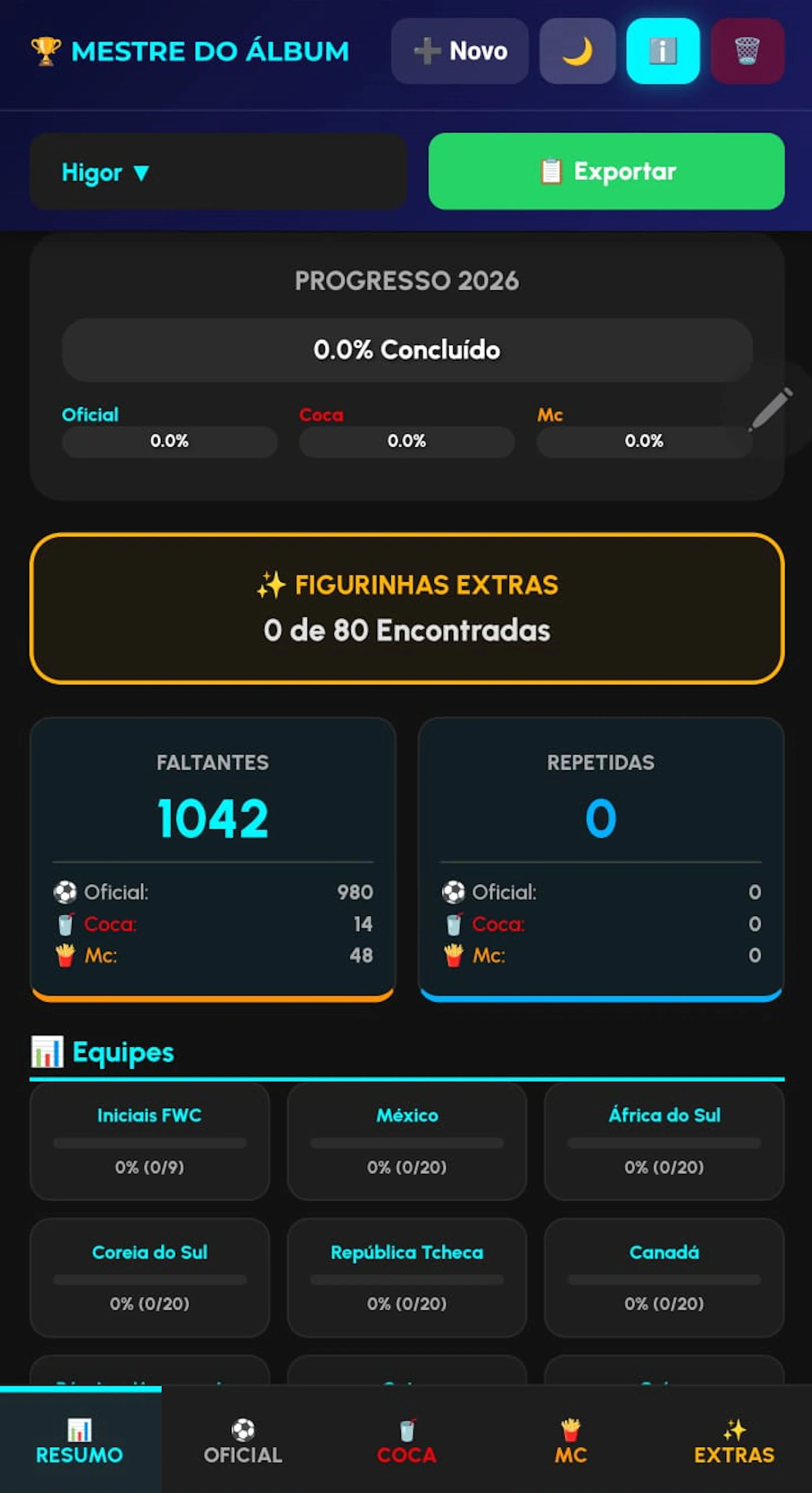 Mestre do Álbum Copa 2026 screenshot 9