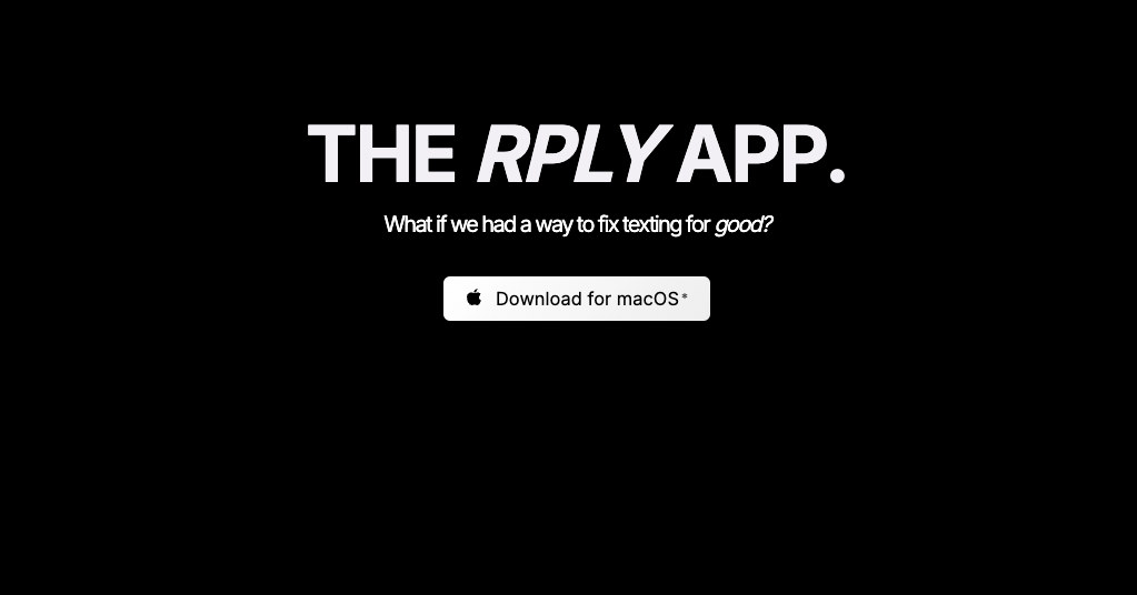 rply - IMESSAGE INBOX AIアシスタントは、逃したテキストに応答しますメディア1