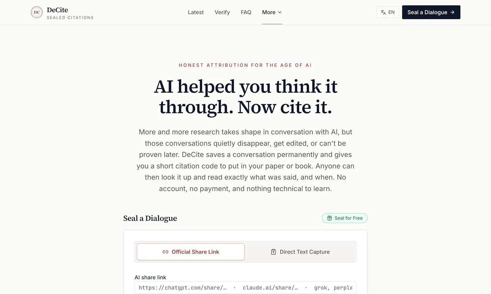 DeCite screenshot 4