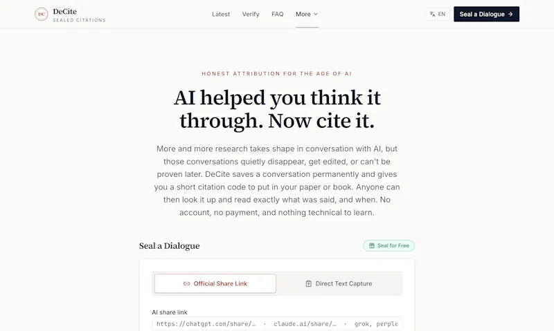 DeCite screenshot 4