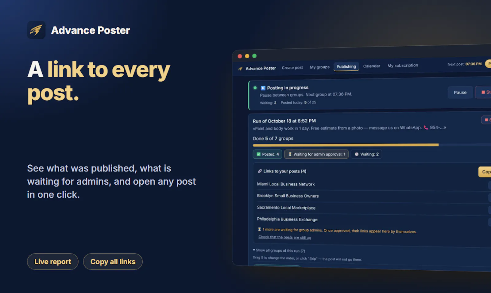 Advance Poster screenshot 2