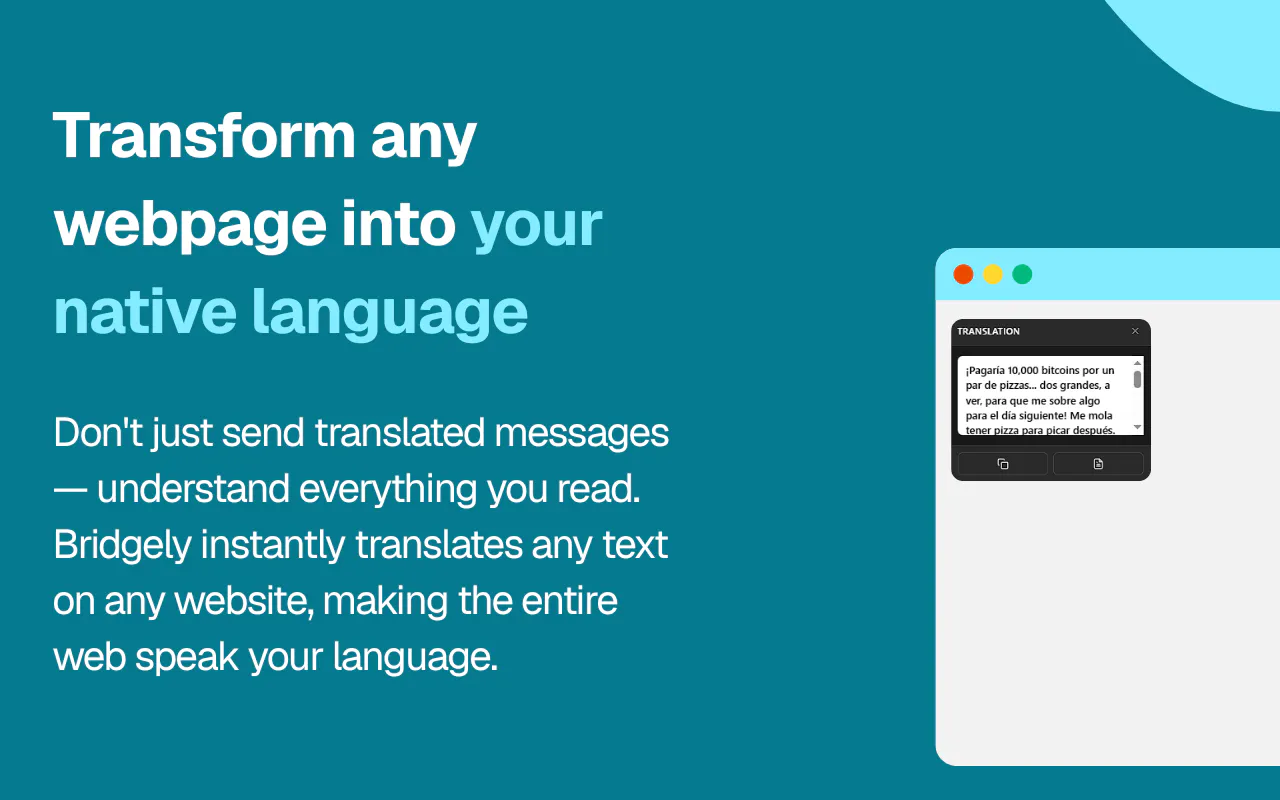 Bridgely: The fastest way to chat in 60+ languages across web & apps ...