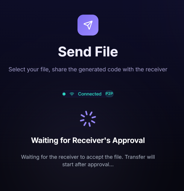 FluxShare - P2P File Transfer - Screenshot 5 showing product features and functionality