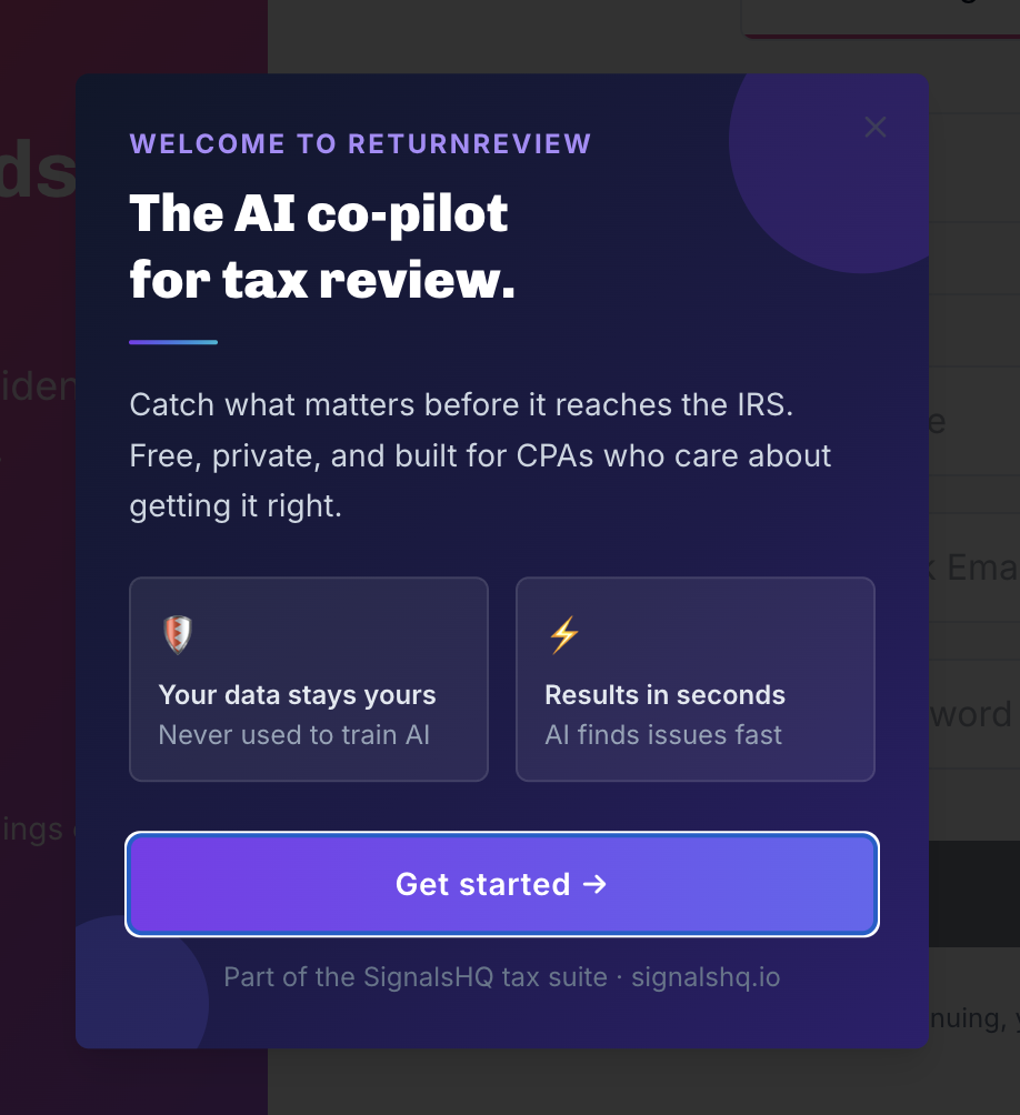 SignalsHQ - Return Review gallery image
