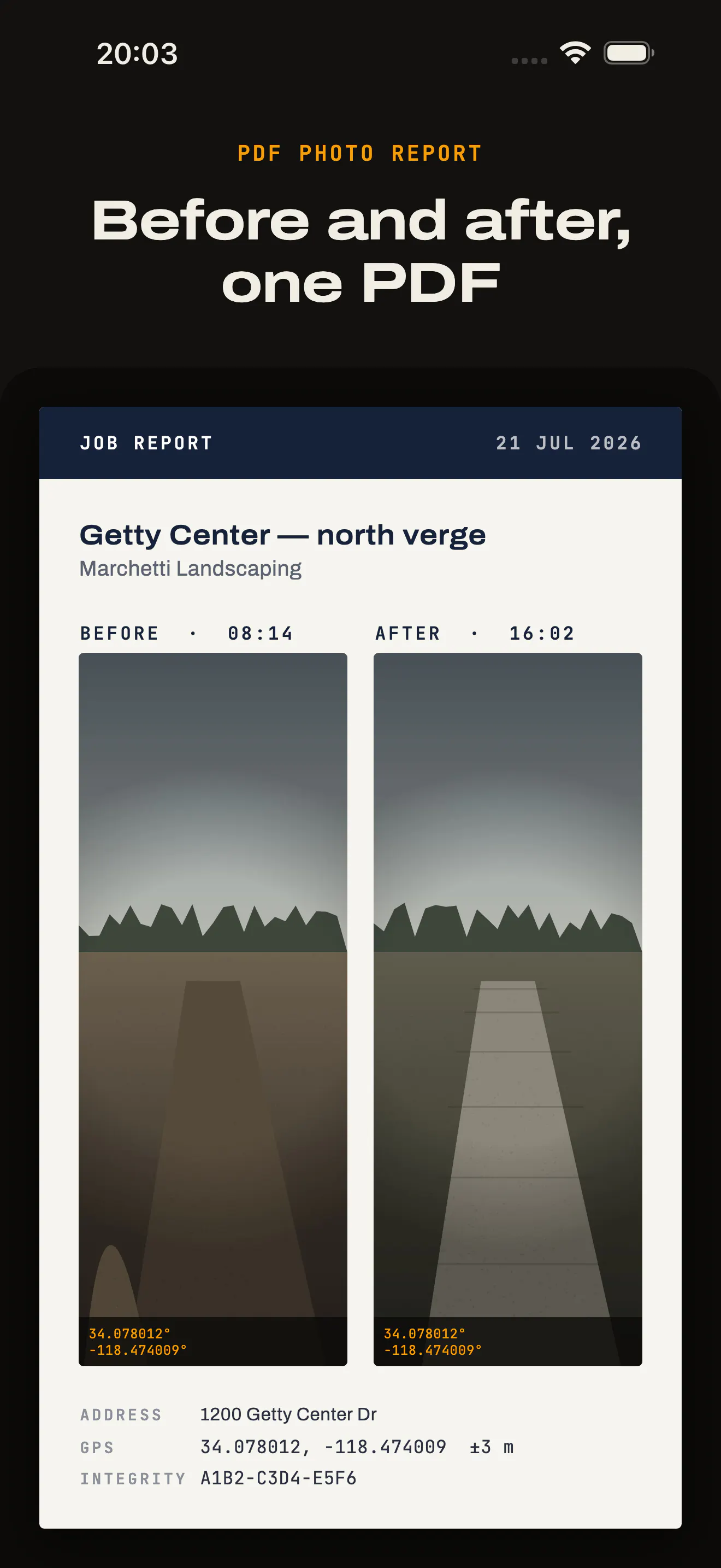 GeoProof screenshot