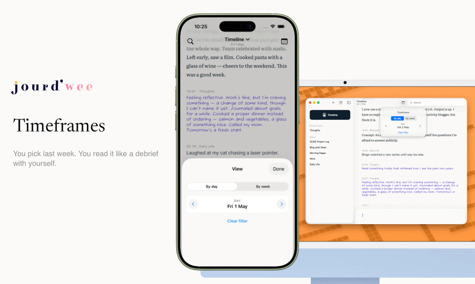 Jourdwee — A timeline journal screenshot 3
