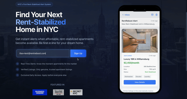 Volver hacia atrás - El primer sistema de alerta estabilizado por alquiler de Nueva York media 2