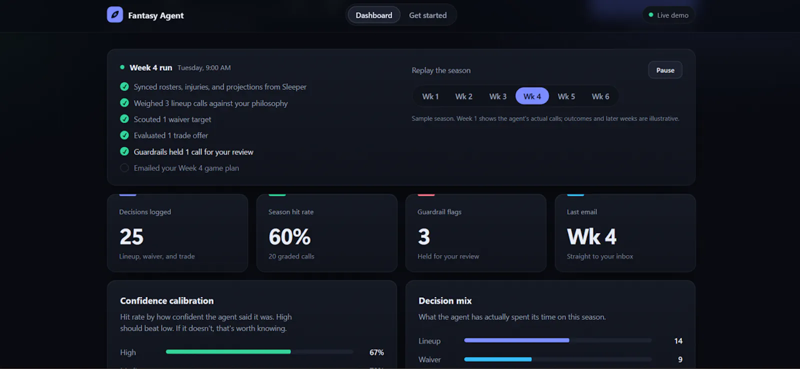 Fantasy Agent screenshot 2
