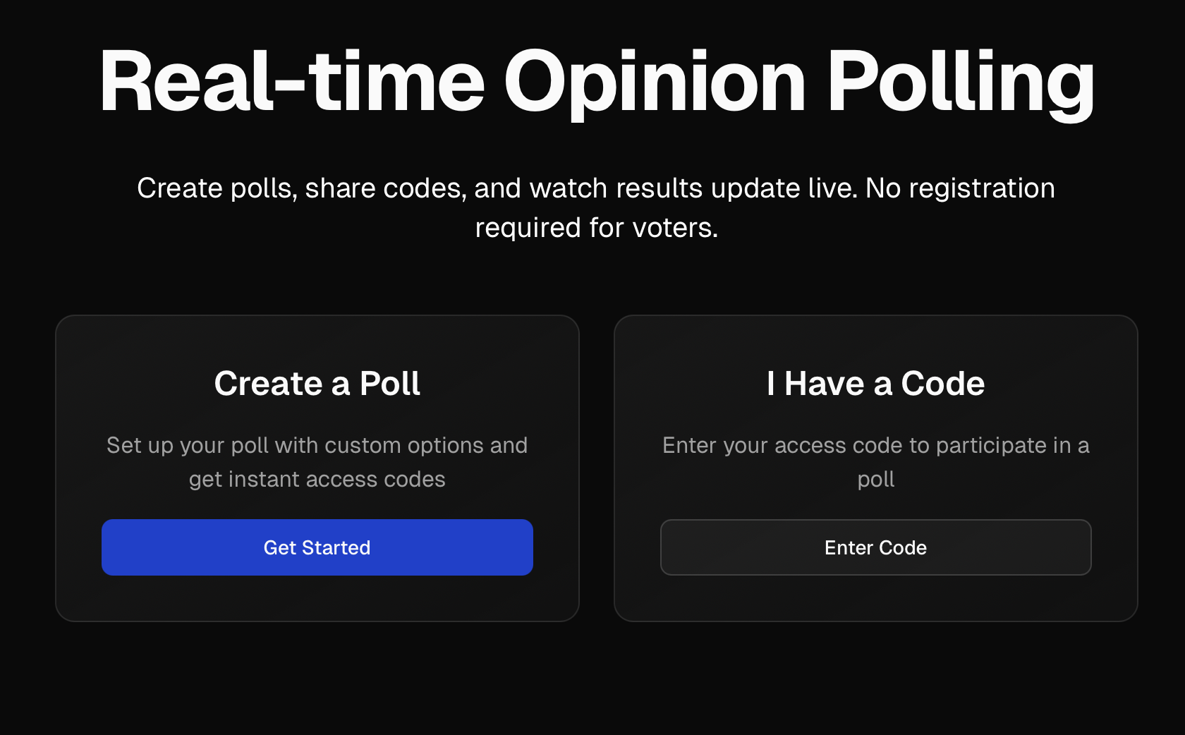 PollSync - Main product screenshot demonstrating key features and user interface