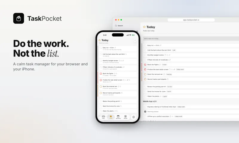 TaskPocket screenshot 1