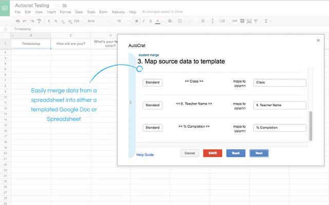 autoCrat for Google Sheets