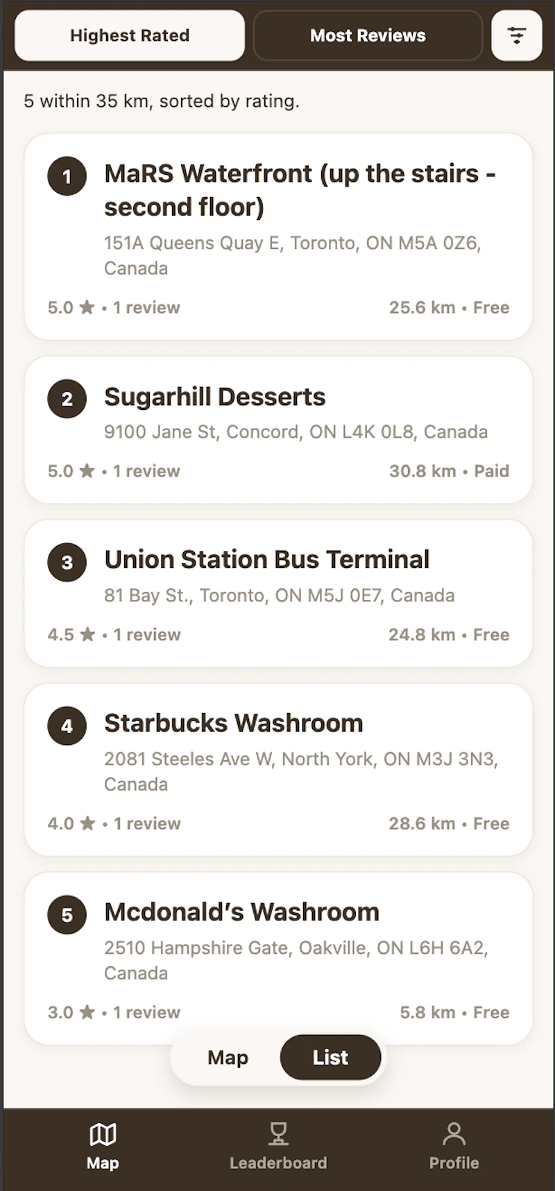 OpenLoo screenshot 3