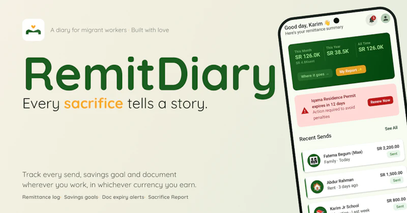 RemitDiary screenshot 1