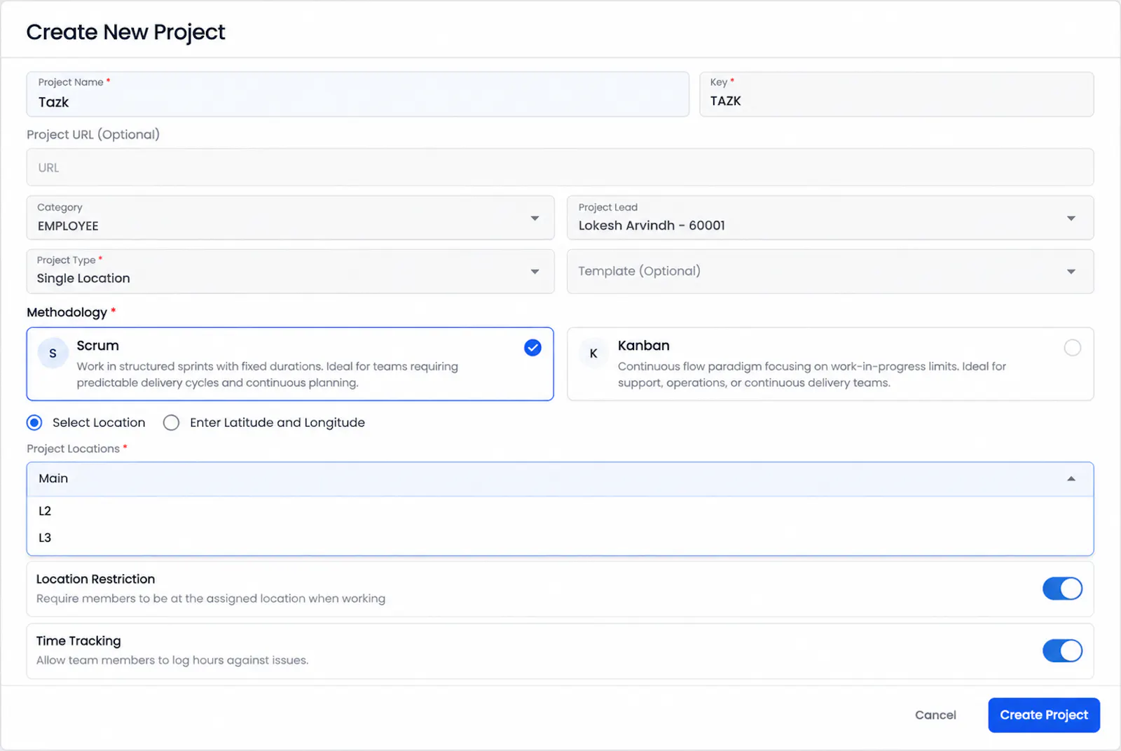 TAZK Projects screenshot 2