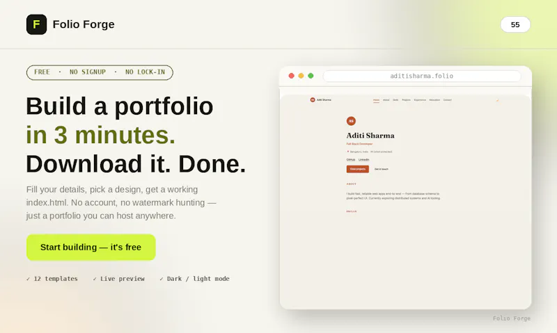Folio Forge screenshot 2