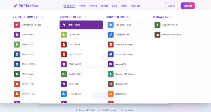 Toolscase PDF Tools screenshot 1