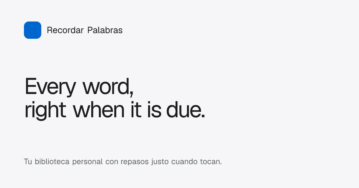 Recordar Palabras gallery image