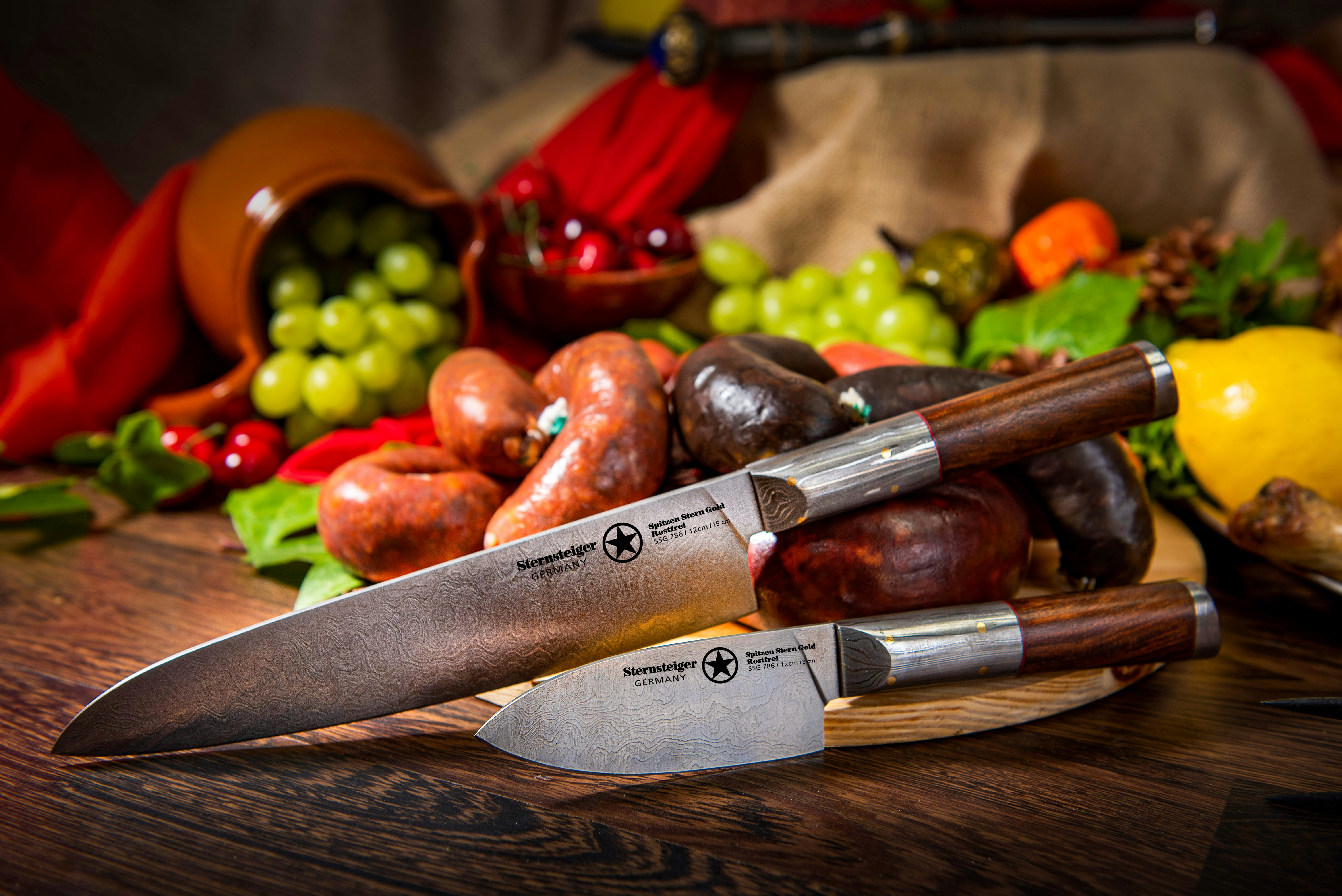 Marcus Aurelius Damasco Knife Series - Serie di coltelli Damasco a mano commerciale. media 7