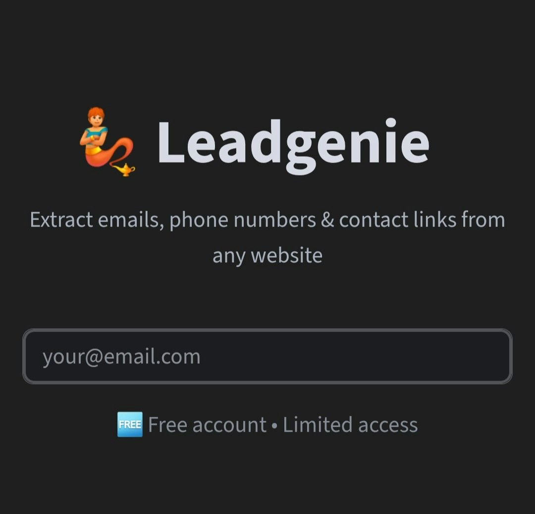 LeadGenie - Main product screenshot demonstrating key features and user interface