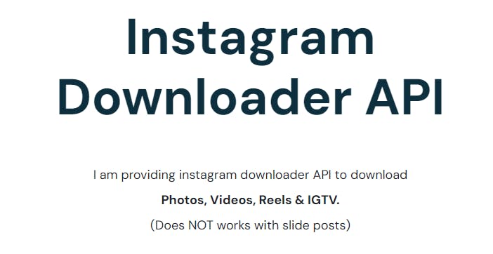 Instagram Downloader API media 1