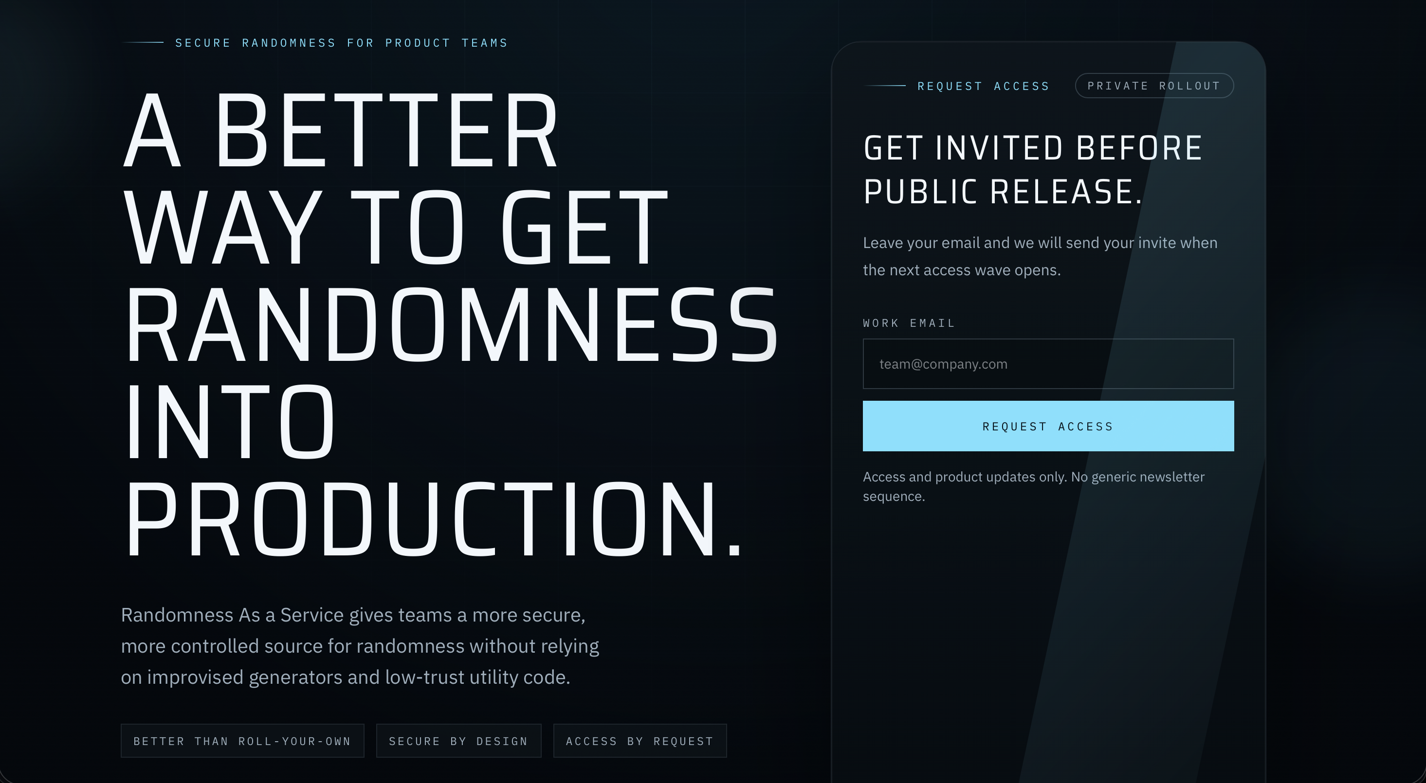 Randomness As A Service gallery image
