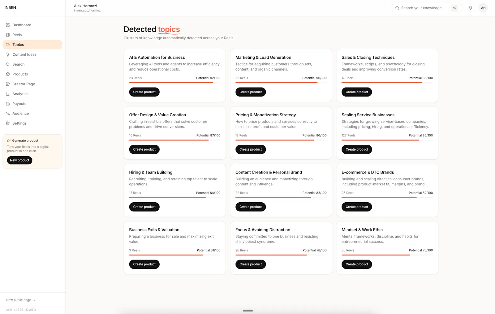 INSEN converts IG Reels into products. screenshot 6