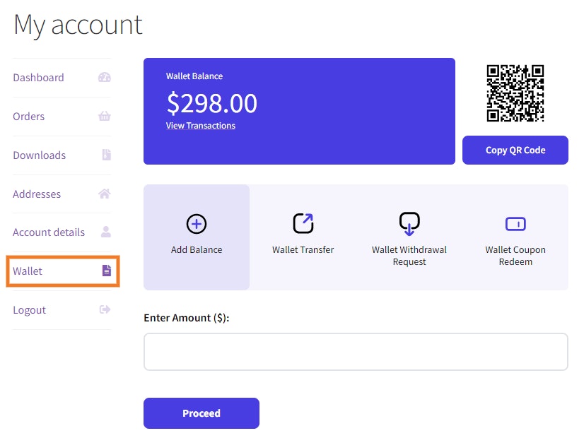 WooCommerce Pro için Cüzdan Sistemi media 3