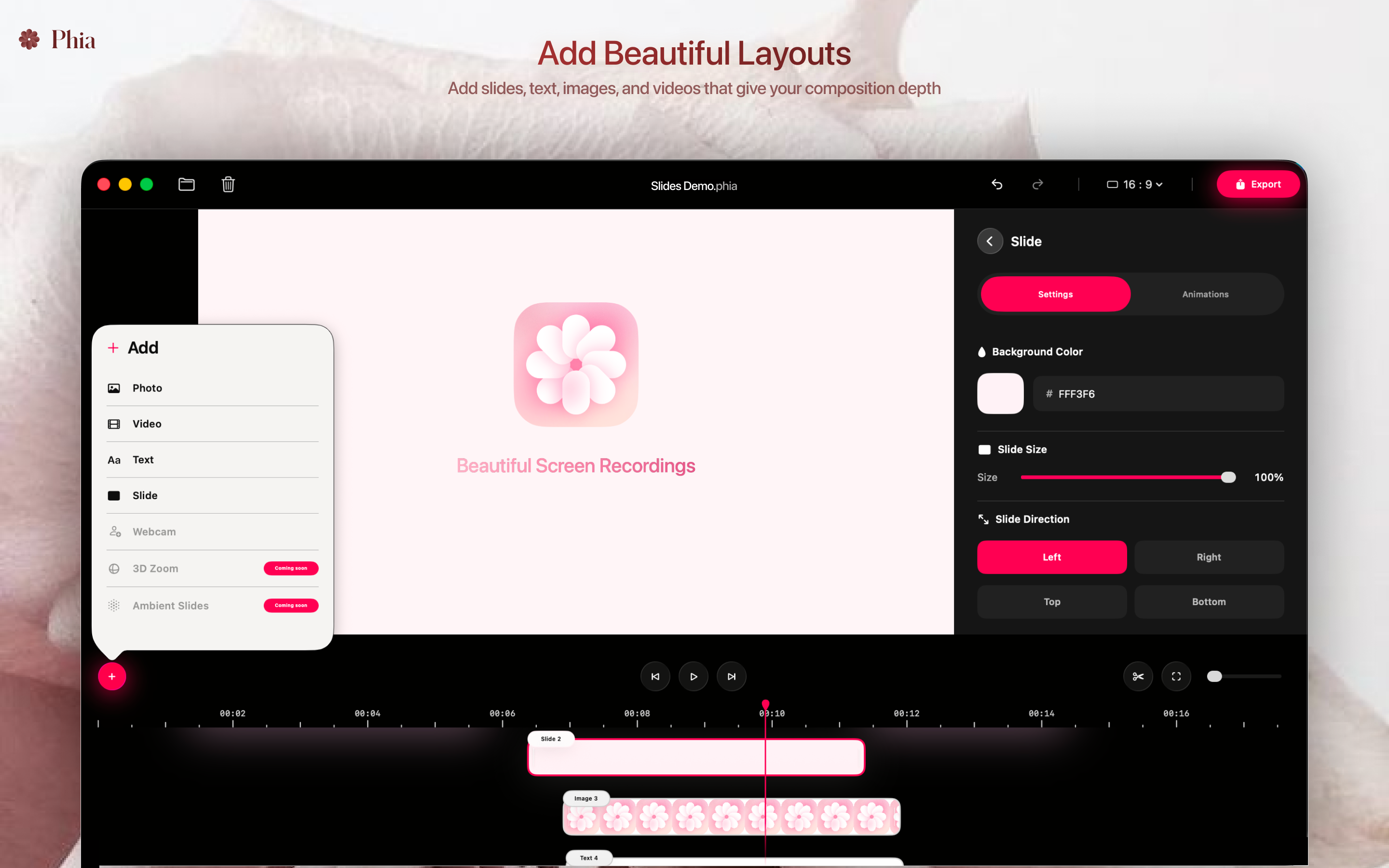 Phia - Screenshot 4 showing product features and functionality