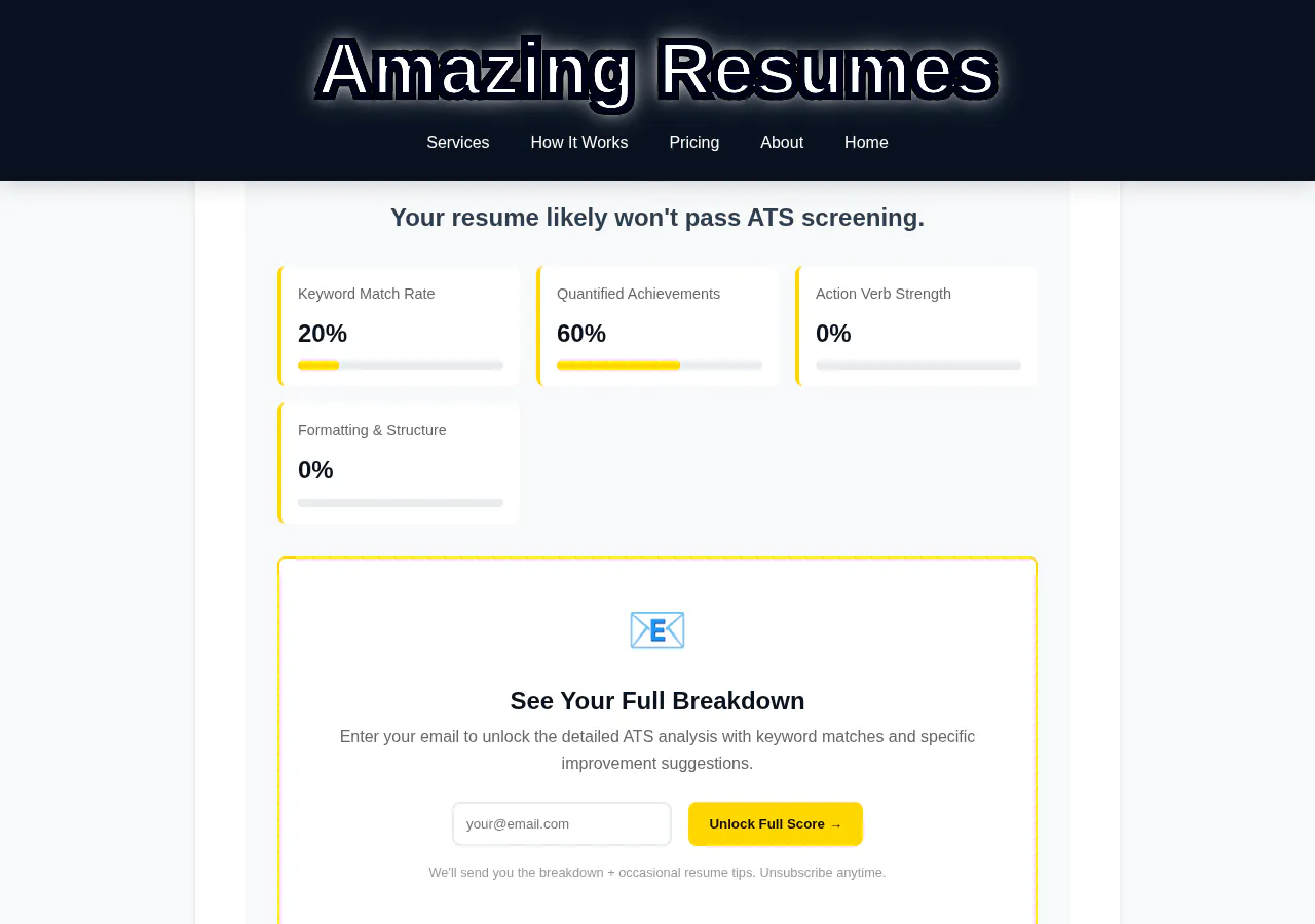 Free ATS resume scanner gallery image
