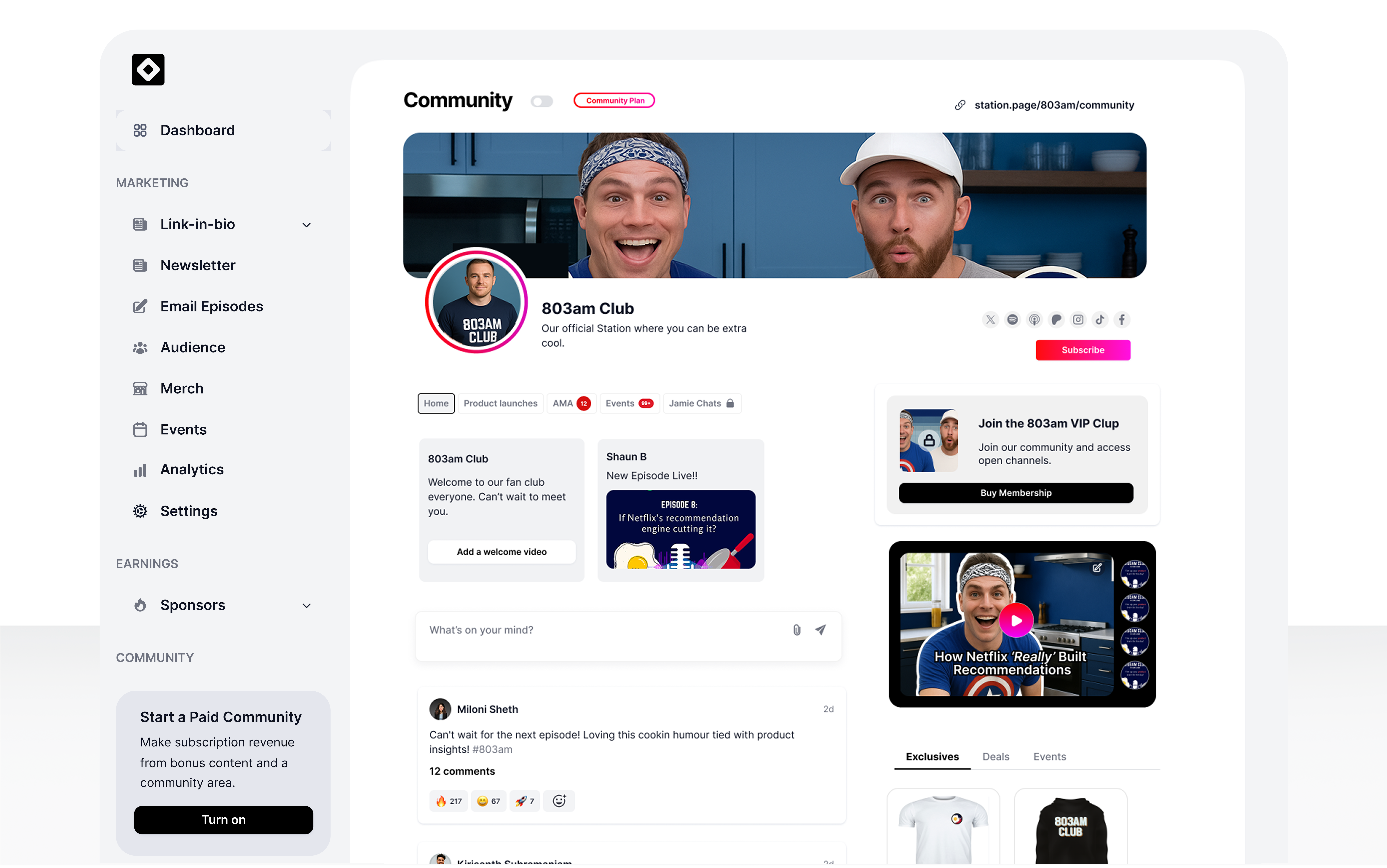 Média Gare - Assistant des revenus de créateur AI qui vous aide à trouver des sponsors 9