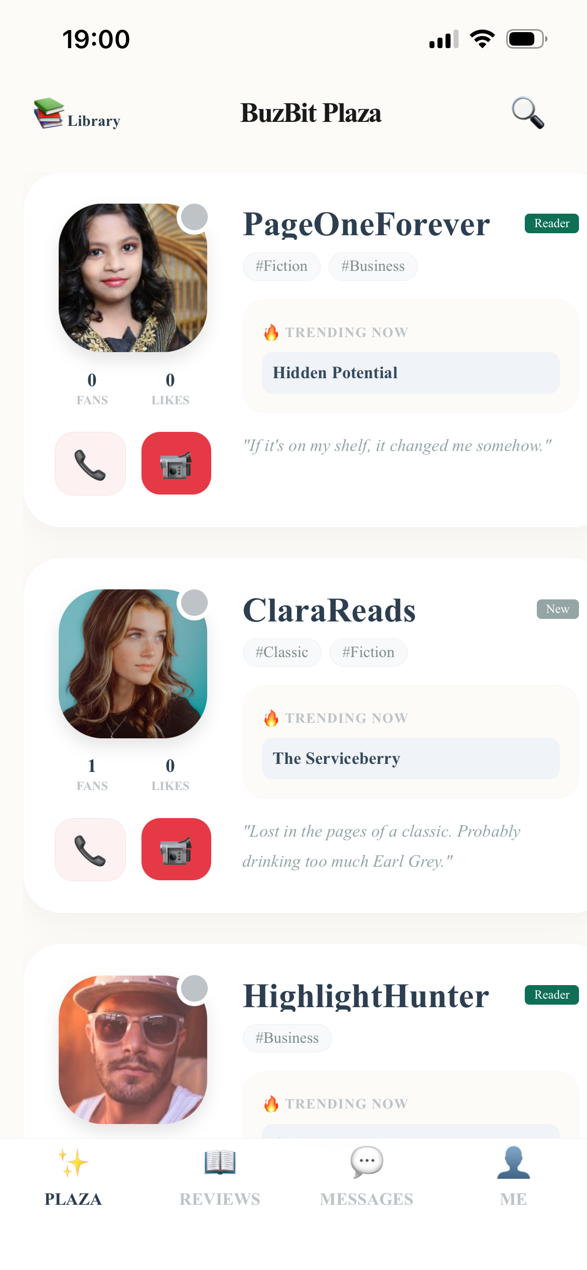 Buzbit — Find Your People Through Books gallery image