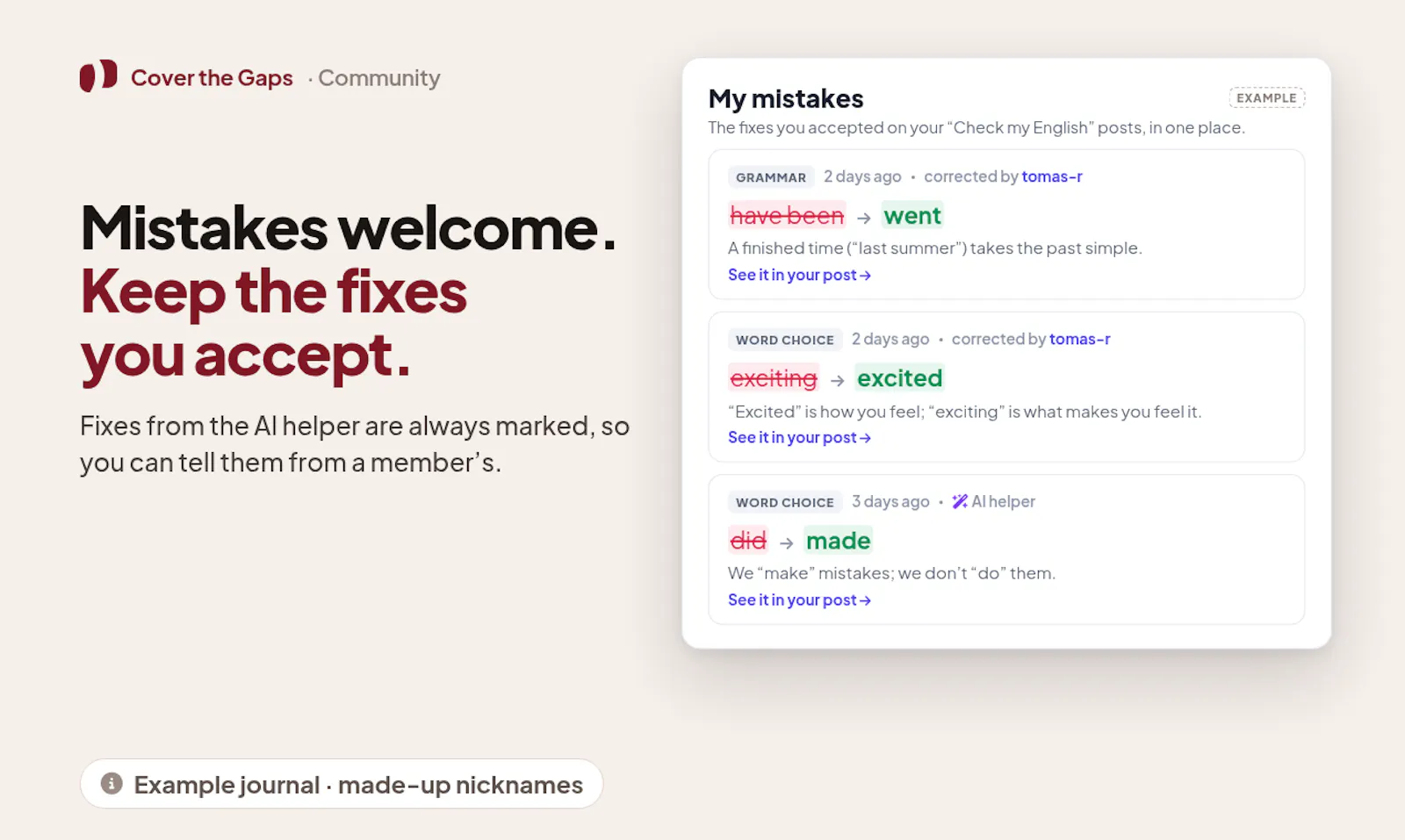 Cover the Gaps Community screenshot 5