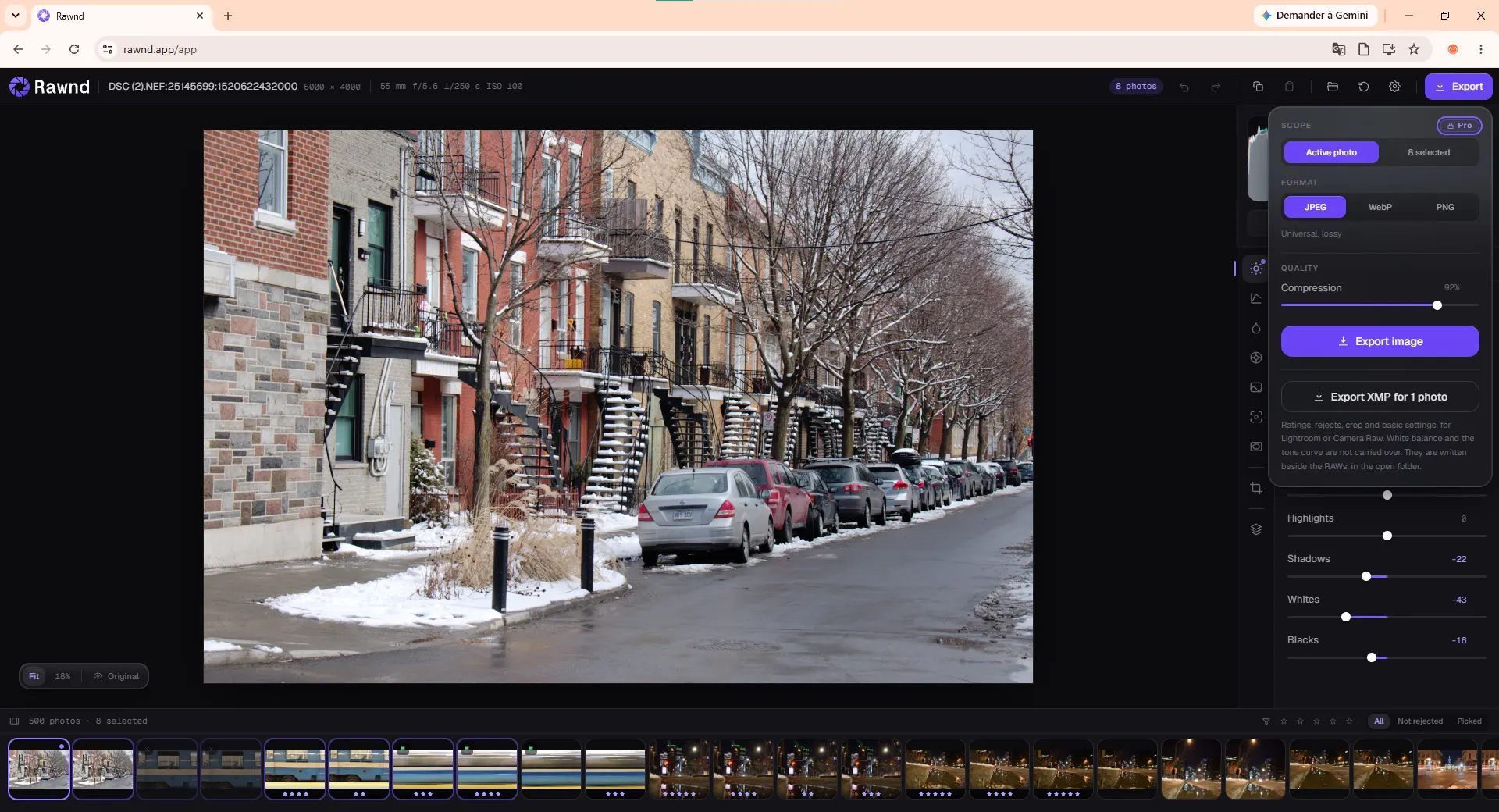 Rawnd — Browser-based RAW Editor gallery image