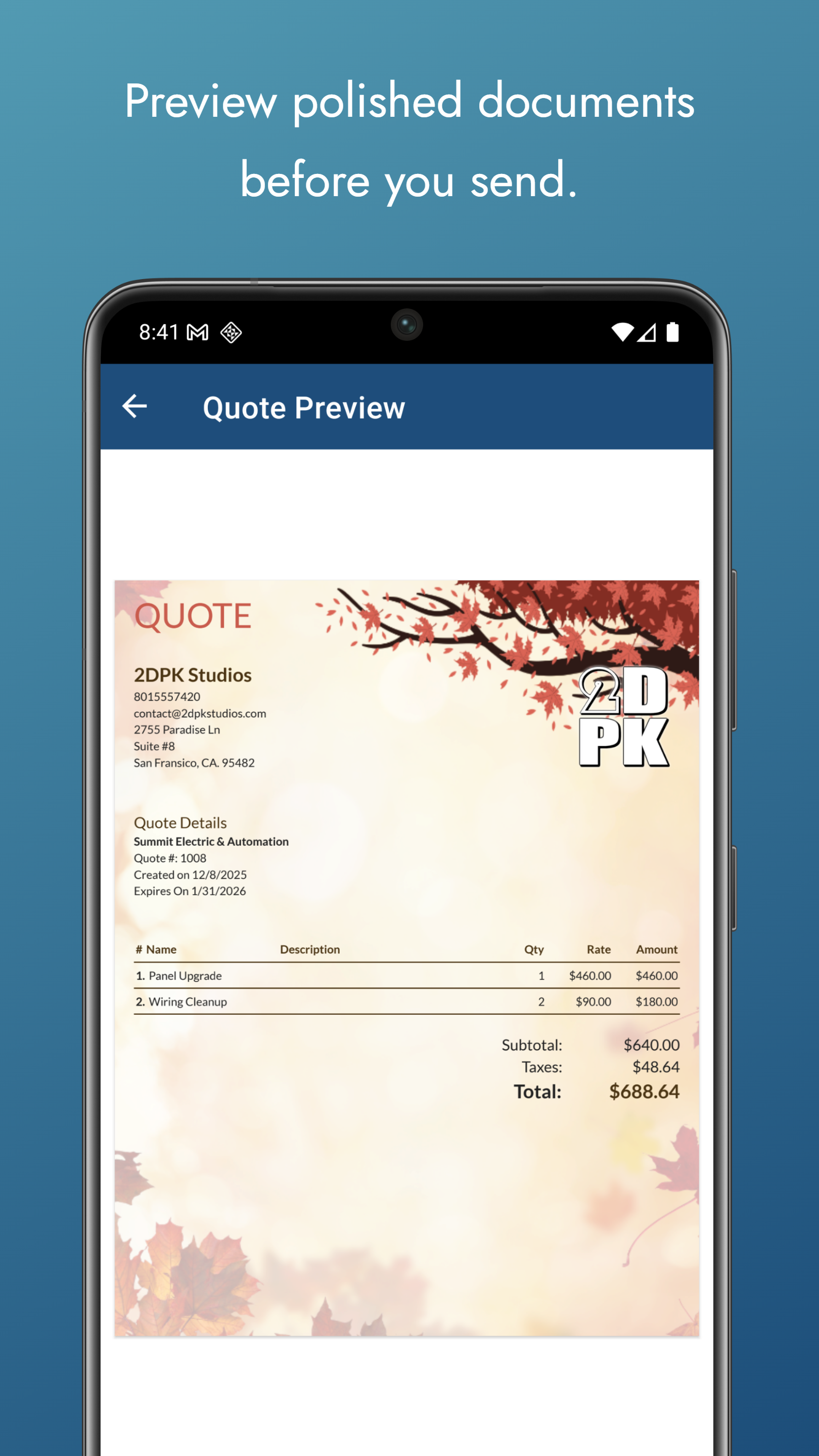 Instant IEQ: Invoice Maker gallery image