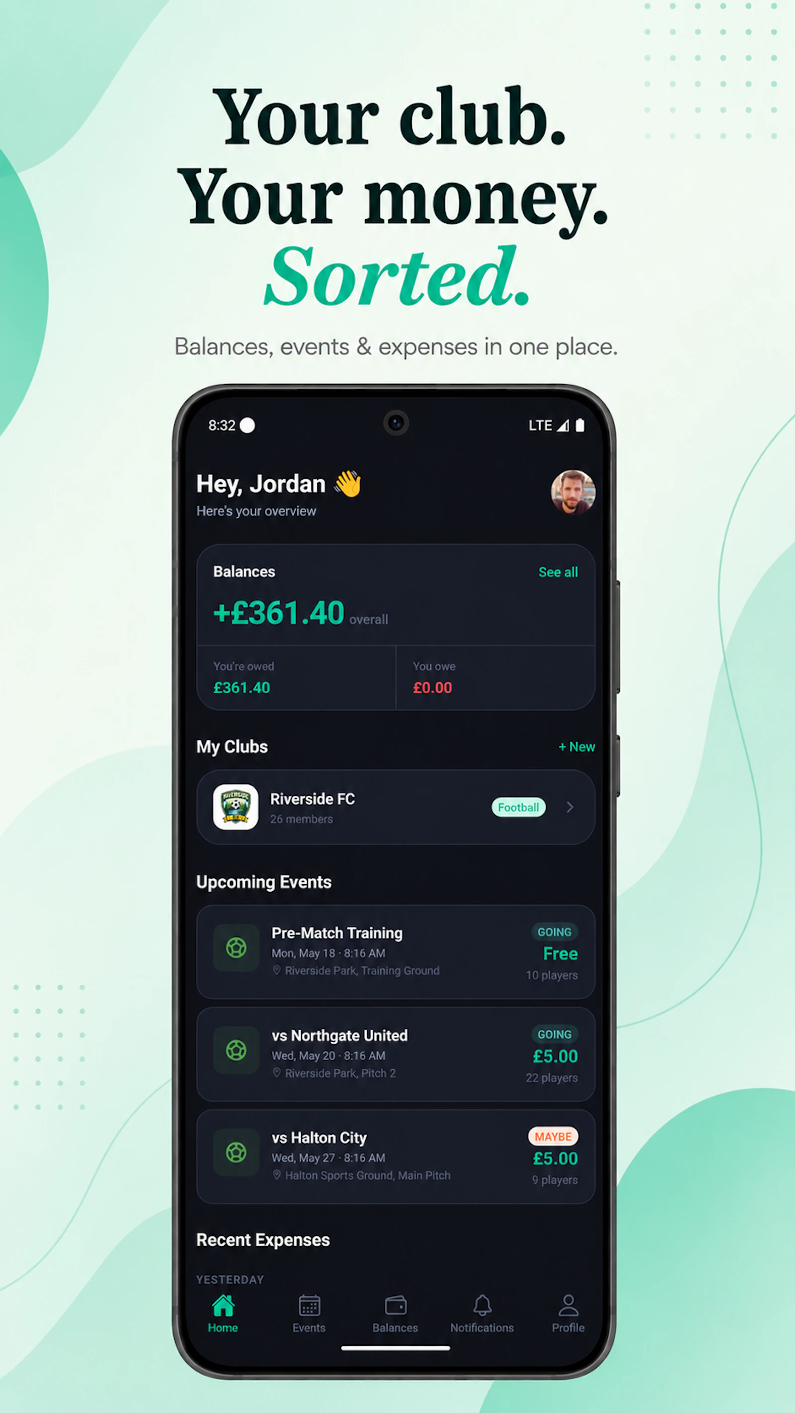 Splitr - Club & Event Expenses screenshot 1